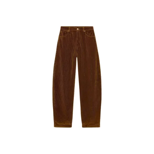 ZARA Collaboration Светло-коричневые Женские Повседневные Брюки