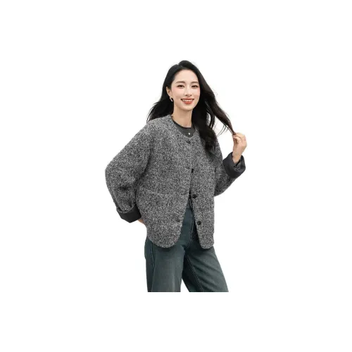 Langqing Velvet Feel Пальто Женское