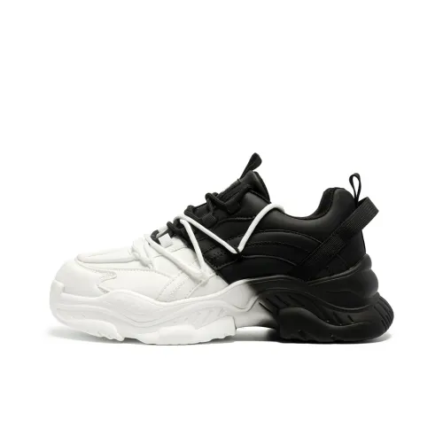 BIGWASP Винтаж Градиентный Двойной Шнур Обувь Амортизация Покрытие Увеличение Высоты Баланс Устойчивость к Износу