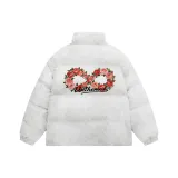 Белый, серый, фотиния, хлопковый пуховик