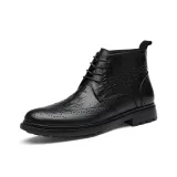 Черная обувь с шнуровкой, хлопок