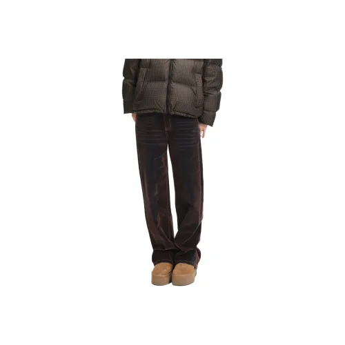 DANGEROUSPEOPLE Коричневый Унисекс Джинсы