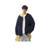 Темно-синий с флисовой подкладкой