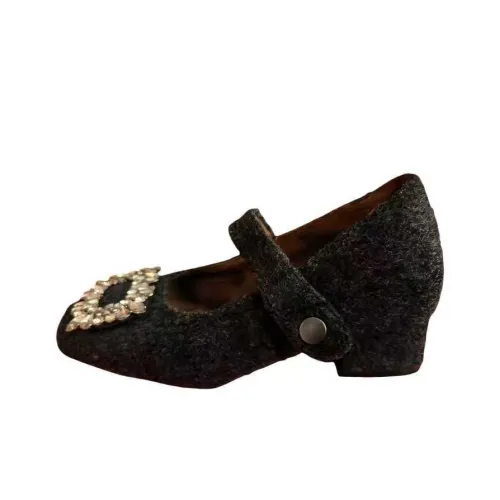 AFJI Грубый каблук Туфли Мэри Джейн Женские