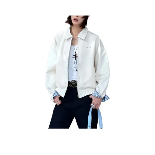 Amyway Кремовый Бежевый Двусторонний Женский Куртка