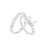 Любовь, бабочка, пара, кольцо