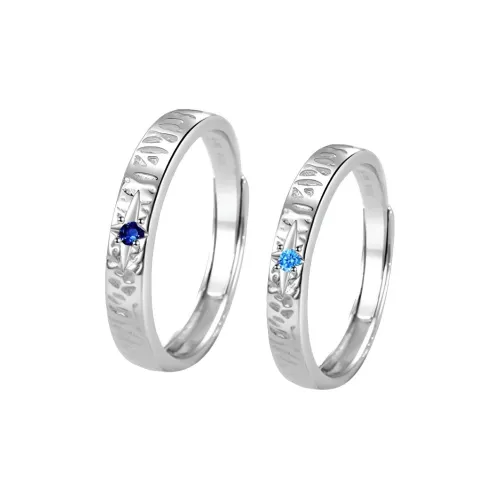 QUIET LOVE Искусственный топаз кольца унисекс