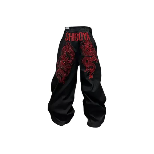 W9H2 Черный Унисекс Джинсы