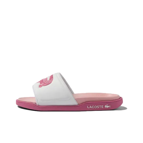 LACOSTE Слипоны Женские Белые Розовые
