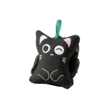 Маленький черный кот абразивные полотенца для ванной - цветок - моргающий