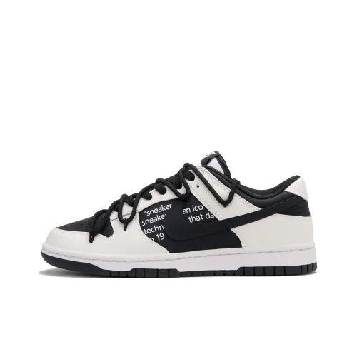 Nike Dunk Vinyl Low Скейтборд Кроссовки Унисекс Черные