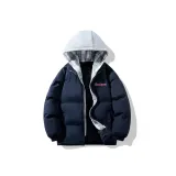 Темно-синяя шляпа в клетку