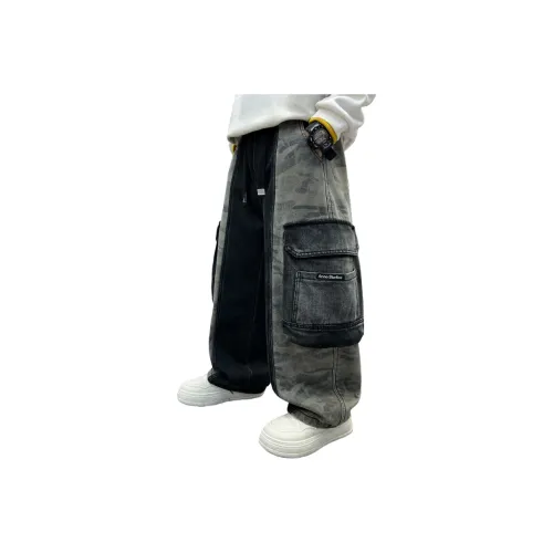 T.MOO Черные Джинсы для школьного возраста