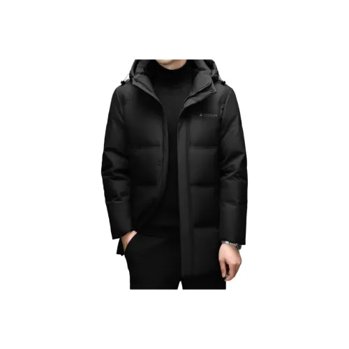 DKRVT Черный [Упаковка Включена] Мужские пуховики