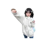 Белый, серый, с флисовой подкладкой и утолщенный