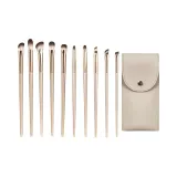 10 шт Позолоченная кисть для теней, макияж, одежда, наборы + сумка
