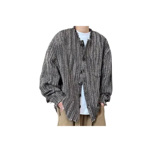 JIE STUDIO Зеленый кофейный унисекс куртки