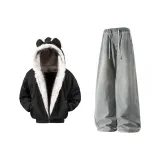 Чёрные+Синие Брюки