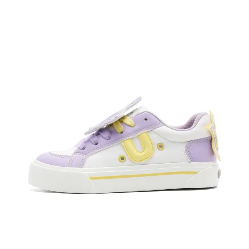 L.U.AGAIN Устойчивые к истиранию Легкие И Дышащие Низкие Кроссовки для скейтбординга Унисекс Желто-фиолетовые 2025