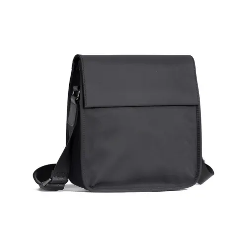 VIHUS Oxford с лицевой коровьей кожей сумка на плечо стандартная мужская черная