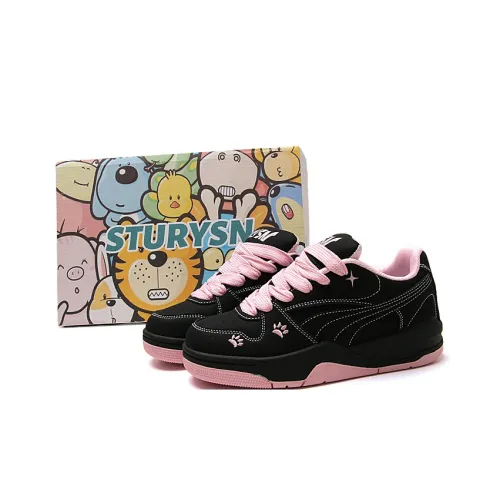 STUR YSN Износостойкий и Легкий Низкий Топ Повседневная Обувь Унисекс Черный Розовый