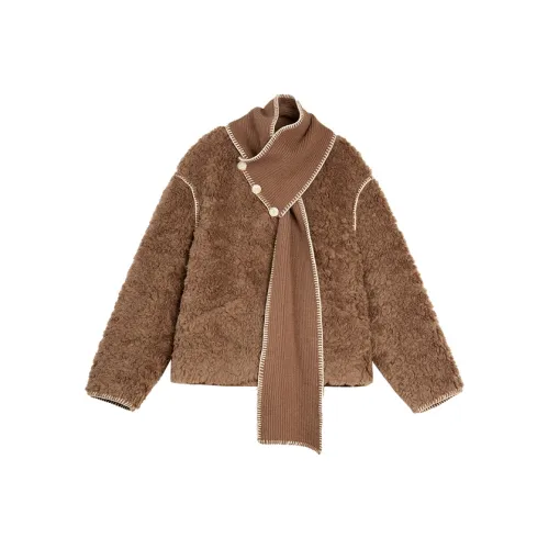 ELLE Кофе Женские Короткие Пальто