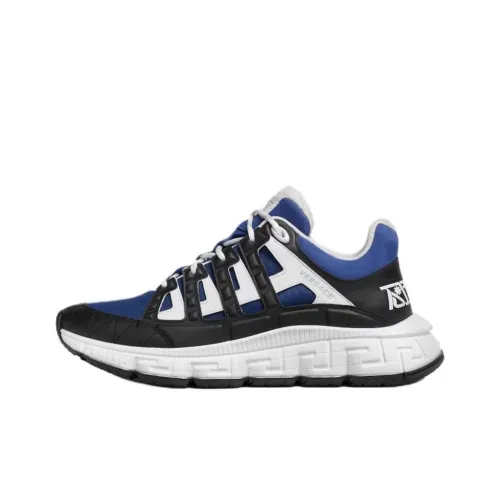 VERSACE Van Sicet Trigreca Низкий Топ Повседневная Обувь Мужская Синий Черный