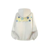 Белый, узор, серый, желтый (с принтом, утолщенный, с флисовой подкладкой)