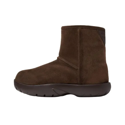 Bottega Veneta Snap Короткие Сноубутсы Женские Темно-Коричневые