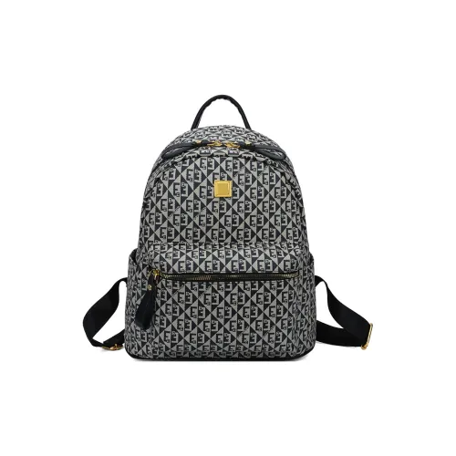 Vack ПУ (полиуретан) Рюкзак Стандартный Женский Черный Хаки