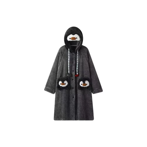 O'MESIK Черный Женские Банные халаты