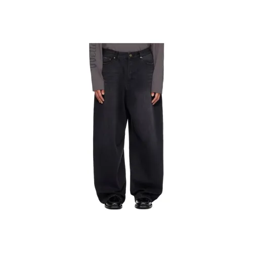 WE11DONE Черные Мужские Джинсы