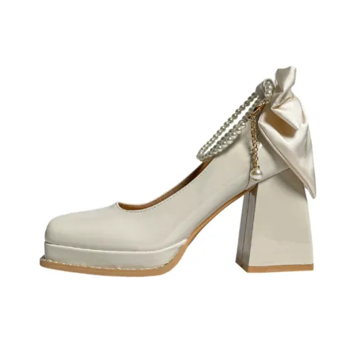NTOZE Mary Jane Shoes Ecru Women's