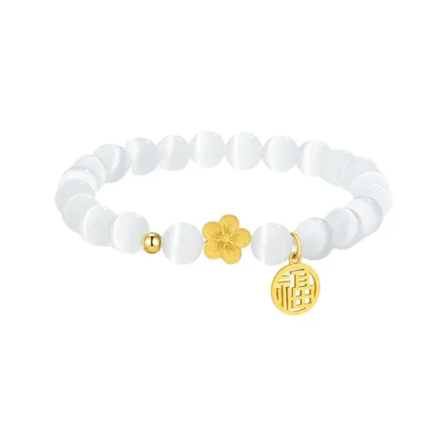 ZHOUBAIFU Стекло Кошачий глаз Браслеты Унисекс