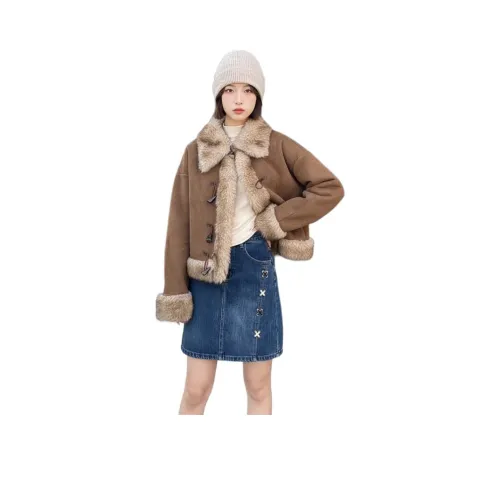 HIPHOPPUNKS Бархат Feel Пальто Женское