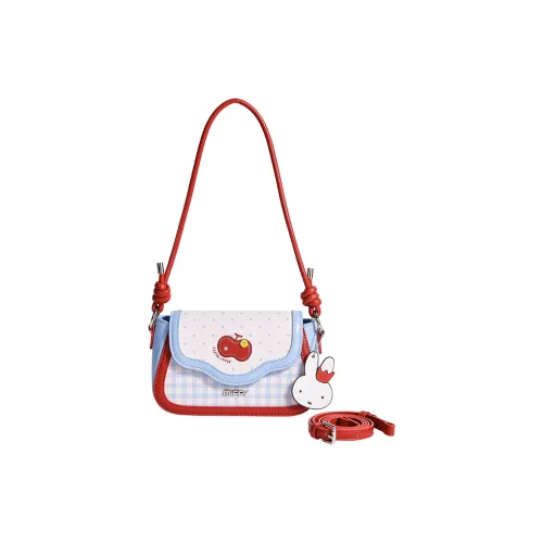 Miffy Сумка через плечо из синтетической кожи стандартная женская красная и синяя