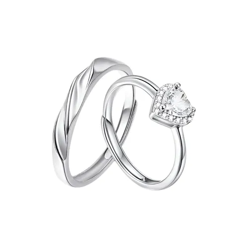 QUIET LOVE Искусственный топаз кольца унисекс