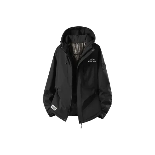 Feiyue Хлопковый пуховик Пальто Унисекс