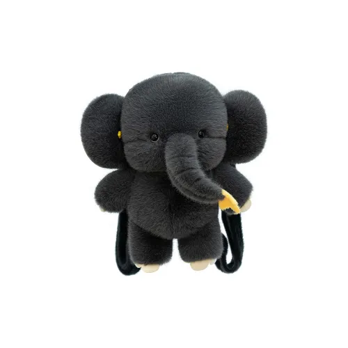 KINMAC Плюшевый рюкзак стандартный унисекс серый