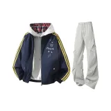 Темно-синие + светло-серые штаны