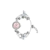 Розовый браслет с бабочкой