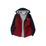 [Пальто + Базовый слой] Вишневый красный/Белый Icon K - Светло-серый/Белый Icon K