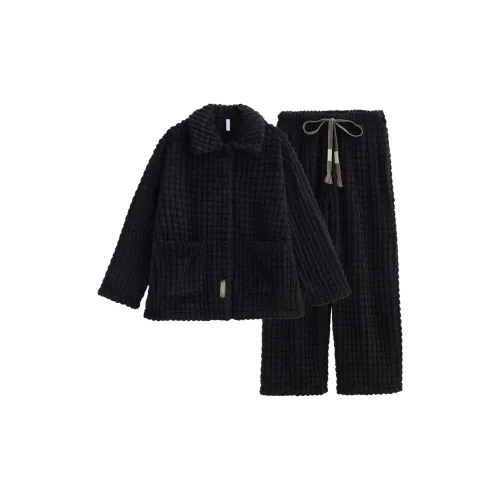 Same Language Пижамный комплект женский Wabi Sabi черная клетка