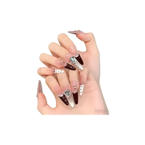 SHAQINUO Карамельное какао гороховый узор кошачий глаз французский атмосфера кожа flattering ручной наильная искусство