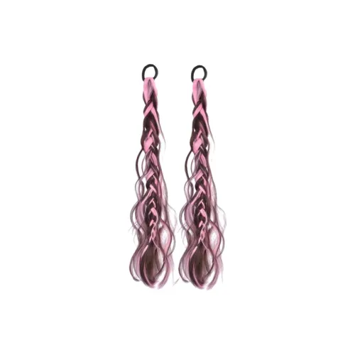 QIYEXUE Многоцветный Горячая девушка Tousled Хайлайтер Fake Cable KNIT Косичка Высокая температура Пряжа