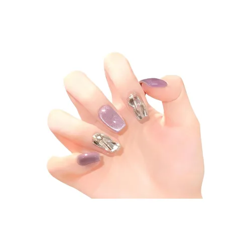 XNTX Заплатки для ногтей Ногти Art Заплатки Короткий LADDER Cool Color Series Телесный Flashing