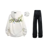 Белый [Тяжелый Утолщенный и с Флисовой Подкладкой] + Черный