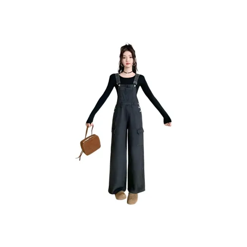 ЮЙЧЖАОЛИНЬ Черный Серый Цвет Женские Джинсы