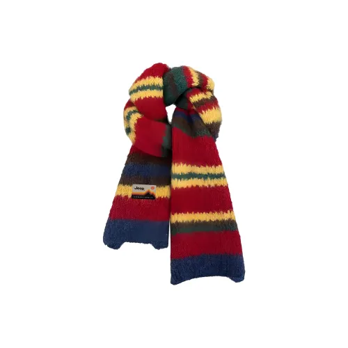 Jeep Смесовая шерсть Вязаные шарфы Унисекс