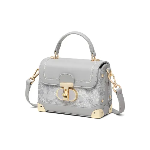 PT'SON Синтетическая кожа Одно плечо Сумка Стандартная Женская Серый